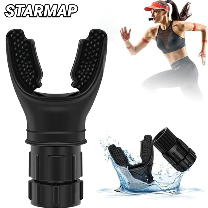 Portable Breathing Exercise Lungs Portable Breath Fitness Sports Exerciser Device Endurance Workout with Adjustable Resistances
