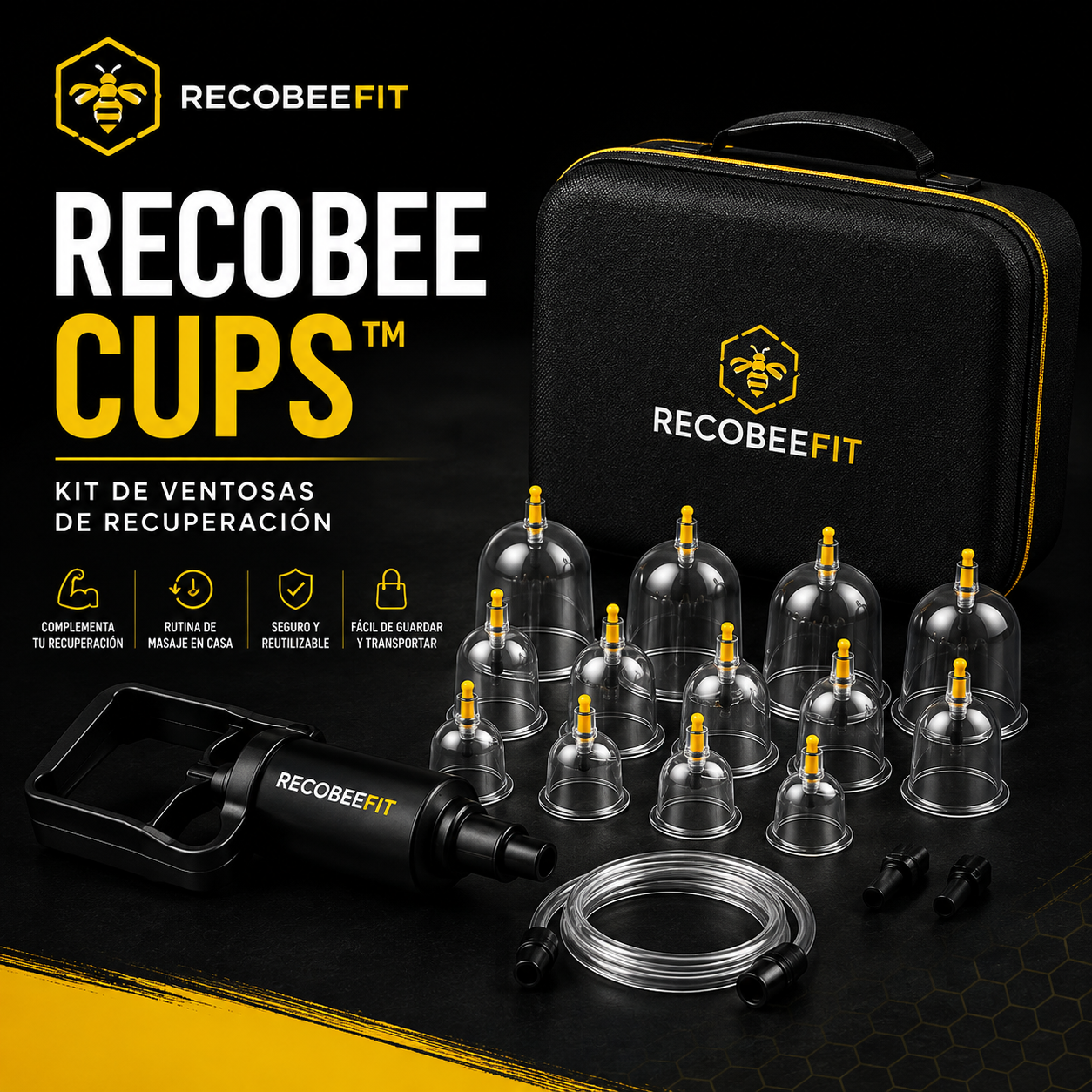 RecoBee Cups™ | Kit de Ventosas de Recuperación