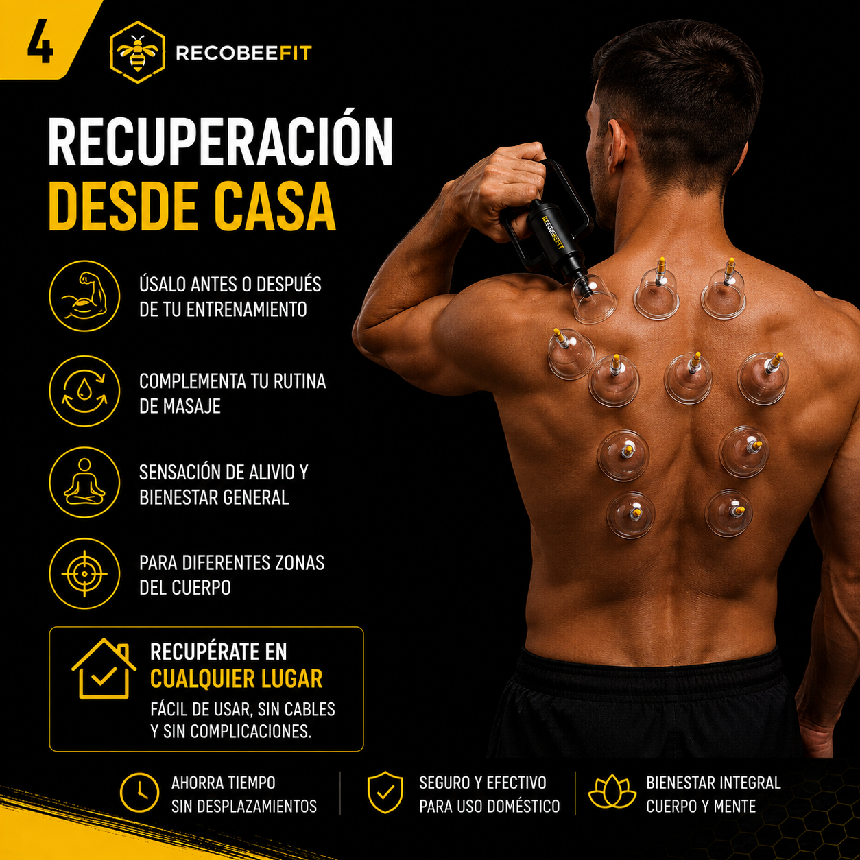 RecoBee Cups™ | Kit de Ventosas de Recuperación